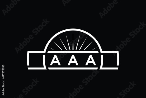 Professional letter A A A logo design template.