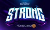 Strong futuristic esport game and stream text effect
