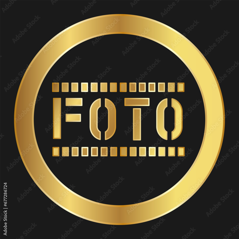 Protect from radiation Simple gold icon on product packaging and box