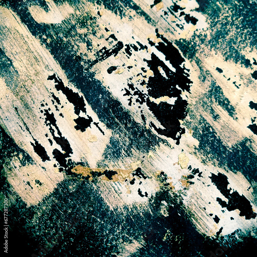 Golden Grunge Acrylic Art. Dirty Patterns. Sky Acrylic Smears. M