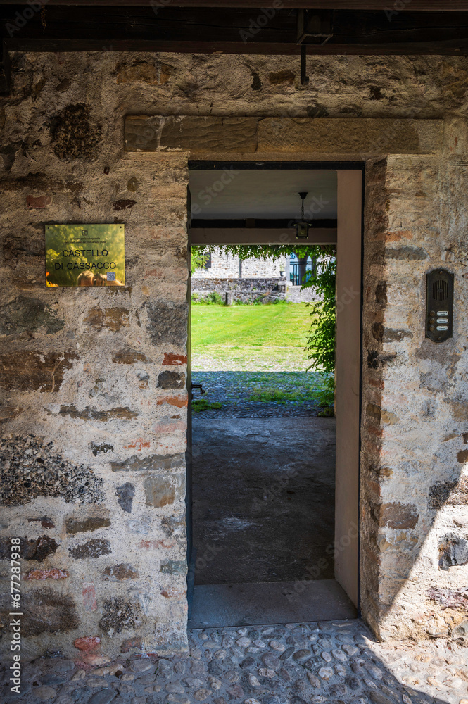 Obraz premium Cassacco Castle. Ancient medieval building that has survived to the present day.