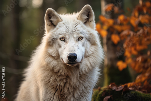 White wolf in the wild closeup © Venka