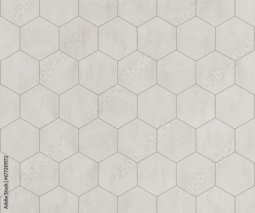 Aspen white Oak Hexagon Floor Texture