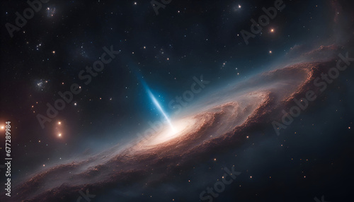 Galaxy and nebula. abstract space background. 3d rendering