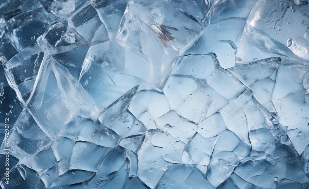 Obraz premium Broken ice in winter background.