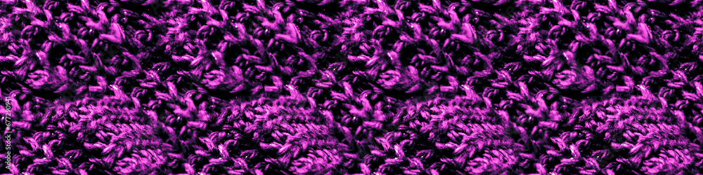 Wool Knit. Neon Seamless Knit. Violet Knit Fabric Wool Knit. Neon Seamless Knit. Violet Knit Fabric