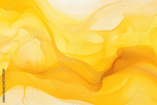 Vibrant Fusion of Yellow and White on Canvas Generative AI
