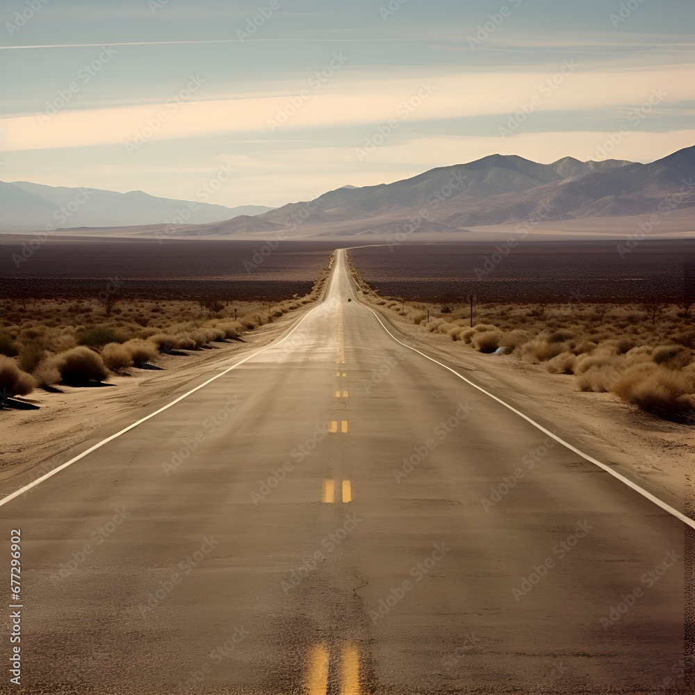 Road in Death Valley National Park. California. United States of America