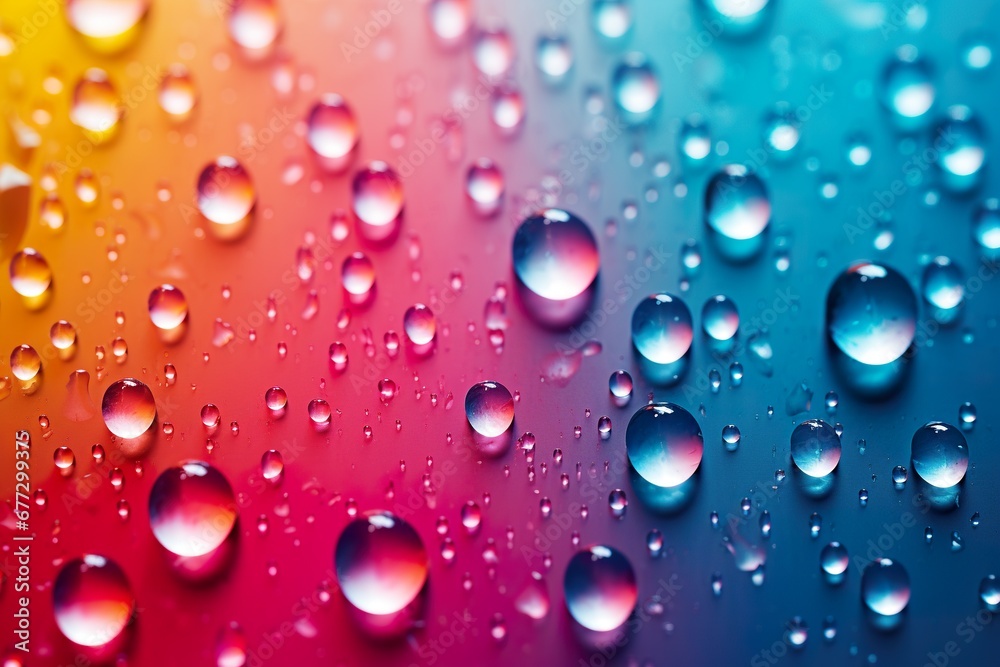 Vivid Water Drops: Colorful Elegance Vivid Water Drops: Colorful Elegance