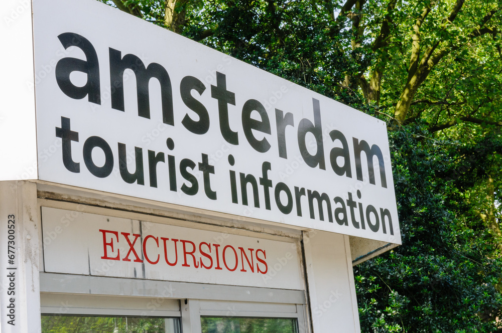 Sign at an Amsterdam Tourist Information office Sign at an Amsterdam Tourist Information office