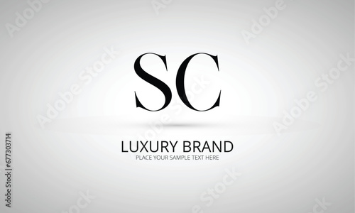 SC S sc initial logo | initial based abstract modern minimal creative logo, vector template image. luxury logotype logo, real estate homie logo. typography logo. initials logo