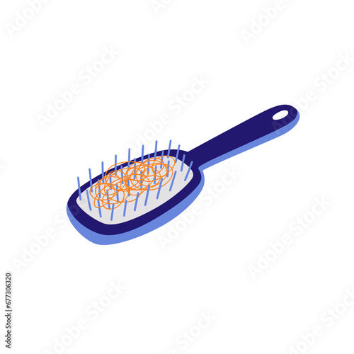 Hairbrush With Hair
