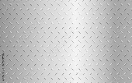 Stainless steel texture metallic, diamond pattern metal sheet texture background. Vector illustration.