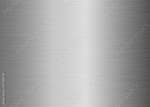 Brushed metal texture. Steel background. Stainless steel texture. Vector illustration.
