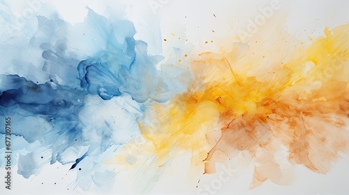 A close up of a painting of two colors. Digital background.