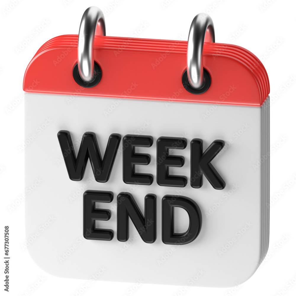 3D icon of a calendar 3D icon of a calendar