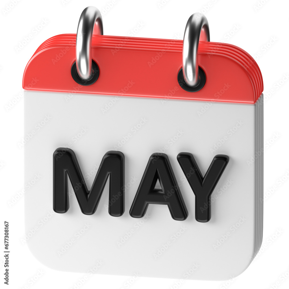 3D icon of a calendar 3D icon of a calendar