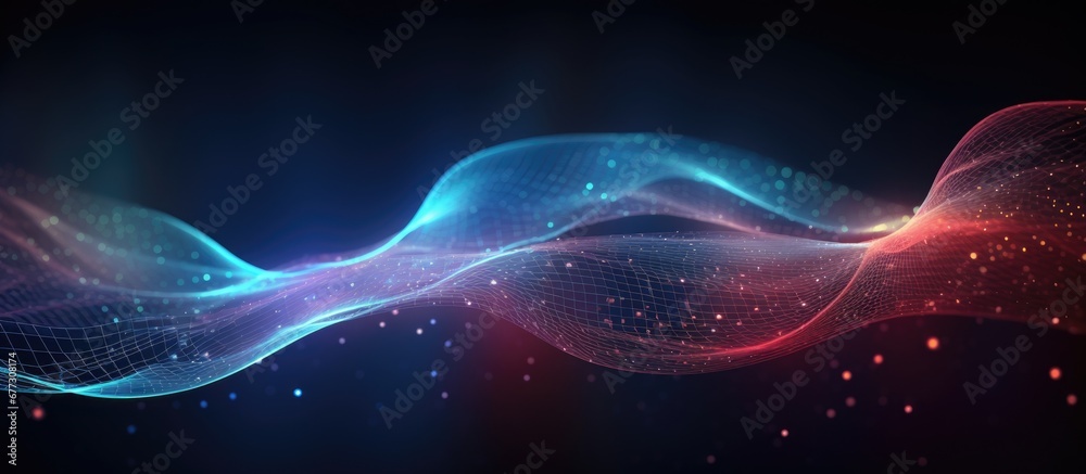 Abstract background that represents digital technology and concepts such as artificial intelligence deep learning big data and cloud technology Copy space image Place for adding text or design - obrazy, fototapety, plakaty 