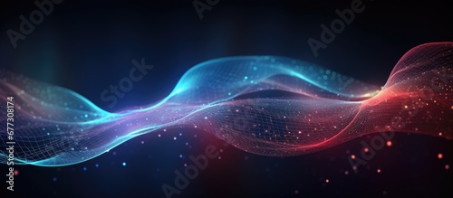 Abstract background that represents digital technology and concepts such as artificial intelligence deep learning big data and cloud technology Copy space image Place for adding text or design photo