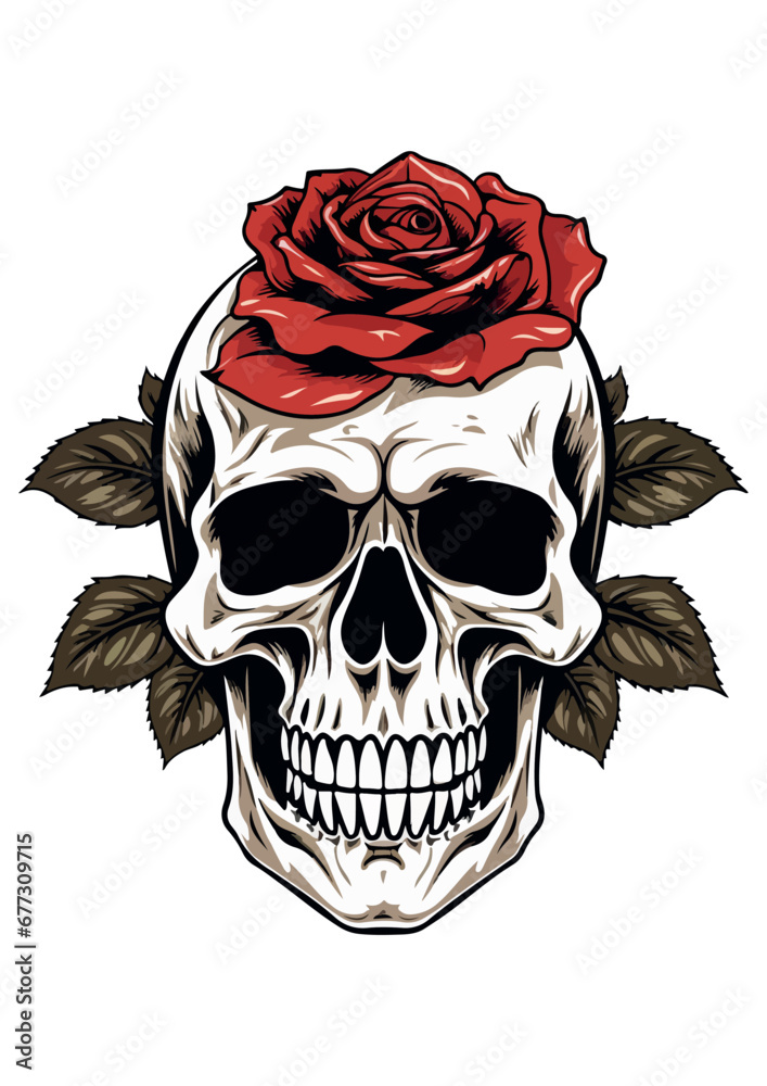 skull with roses vector drawing, skull decorated with roses, skull tattoo art, print ready eps file, for cricut, clip art, skull with roses vector drawing, skull decorated with roses, skull tattoo art, print ready eps file, for cricut, clip art,