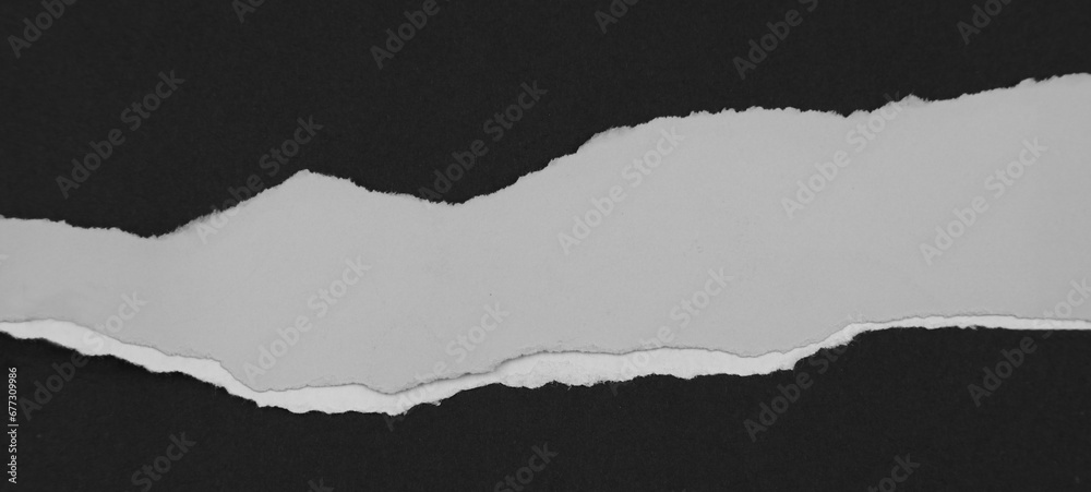 Ripped paper on grey Ripped paper on grey