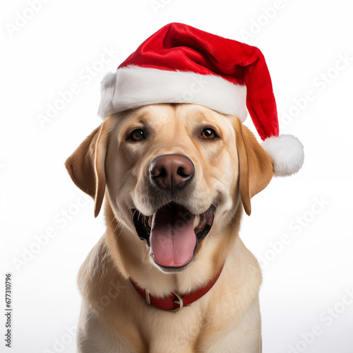 Dog with Christmas Hat © alej