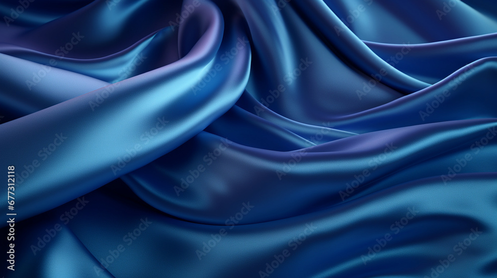 Obraz premium dark blue purple silk abstract background