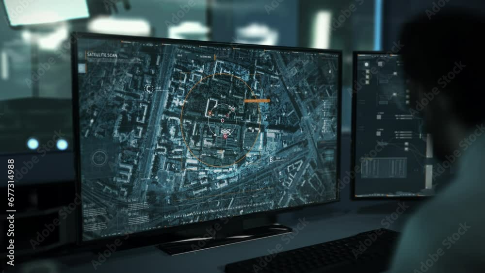 Satellite Tracking Control Software Used By Spy To Find Criminals Vehicle. Satellite Tracking Network Control Panel. Satellite Surveillance. Target Tracking Control Interface. Scanner. Drone Satellite Tracking Control Software Used By Spy To Find Criminals Vehicle. Satellite Tracking Network Control Panel. Satellite Surveillance. Target Tracking Control Interface. Scanner. Drone