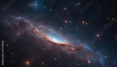Galaxy in deep space. Elements of this image furnished by NASA