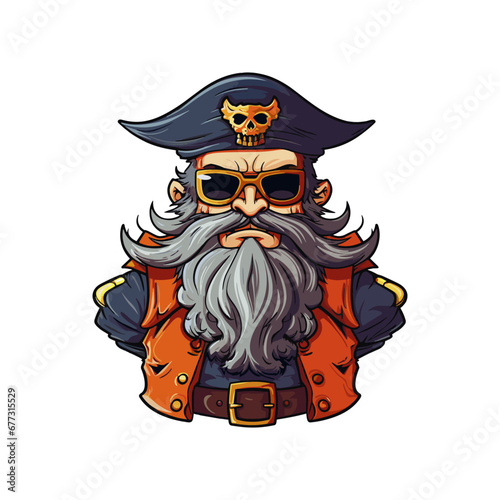 Pirate mascot illustration