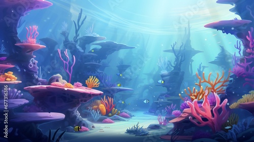 underwater sea aquarium environment