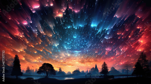 a mesmerizing portrayal of a sky 