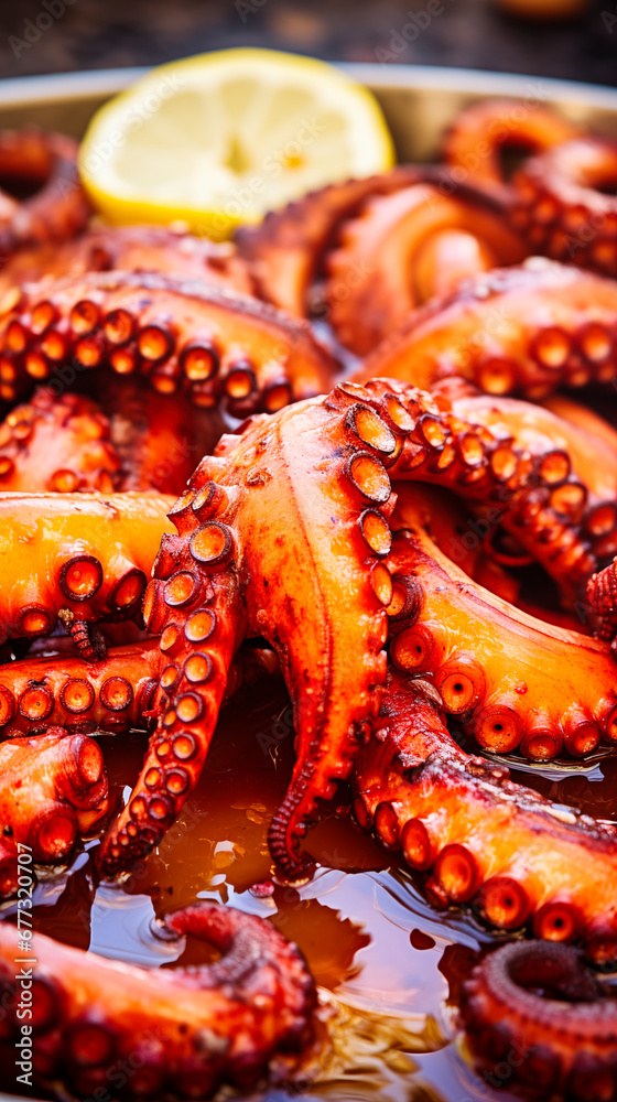Pulpo a feira - boiled octopus Pulpo a feira - boiled octopus