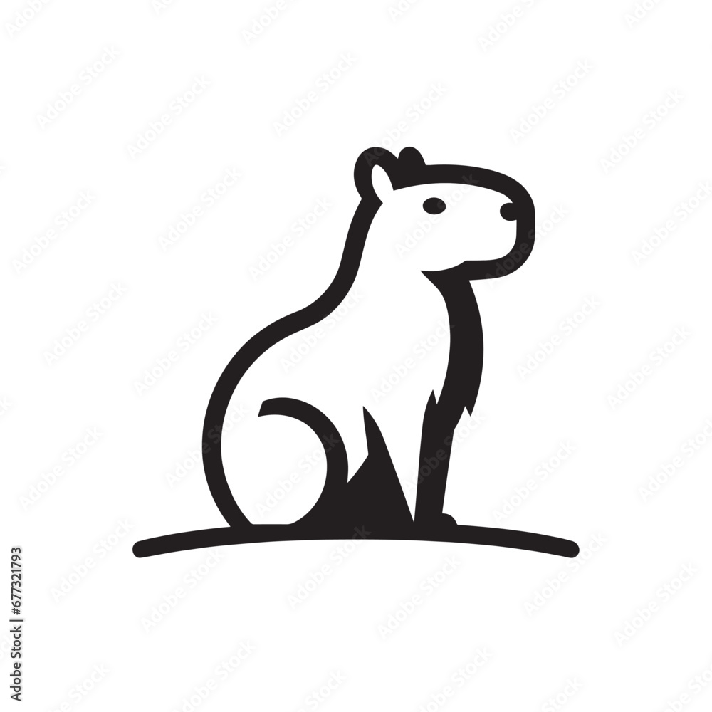 Capybara logo for graphic design, capybara designs for prints and commercial publications, vectorized capybara Capybara logo for graphic design, capybara designs for prints and commercial publications, vectorized capybara