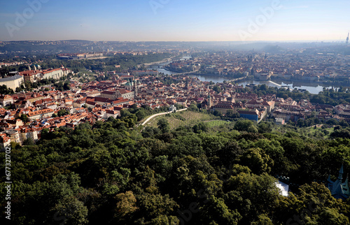 Top view of the city of Prague © Stefano