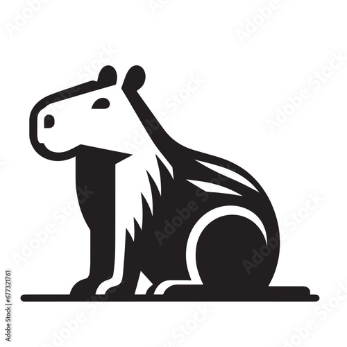 Capybara logo for graphic design, capybara designs for prints and commercial publications, vectorized capybara