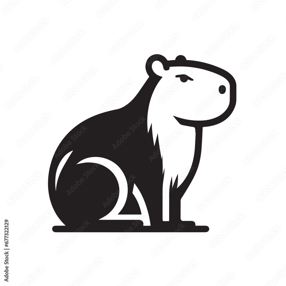 Capybara logo for graphic design, capybara designs for prints and commercial publications, vectorized capybara Capybara logo for graphic design, capybara designs for prints and commercial publications, vectorized capybara