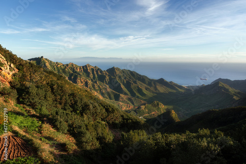 Southern slopes of the mountains of Anaga Tenerife, Canary Islands