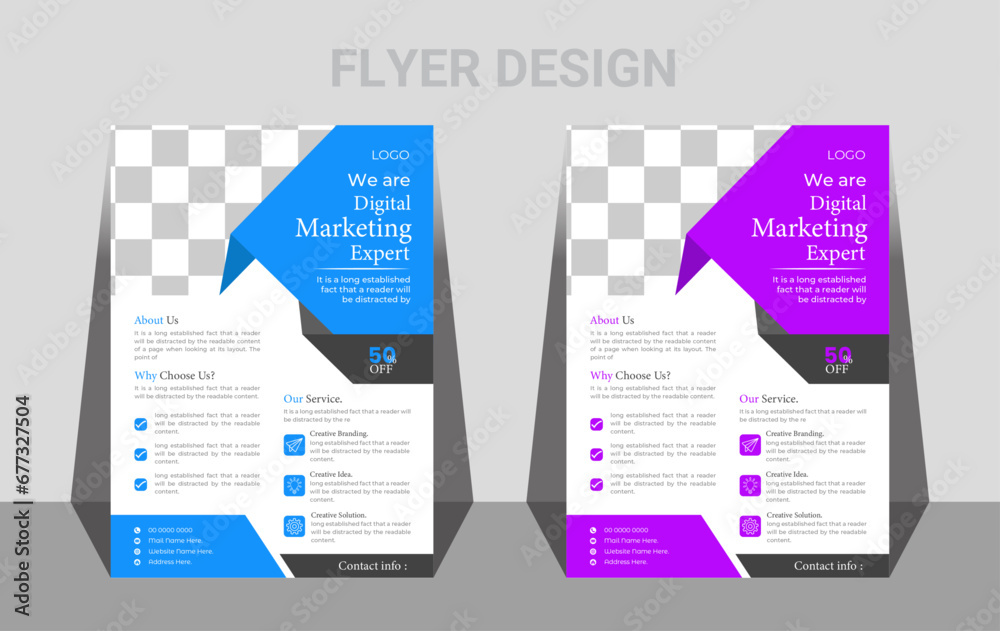 Business brochure flyer design a4 template, Brochure design, cover modern layout, annual report, poster, flyer in A4 with colorful triangles, Corporate business flyer template 