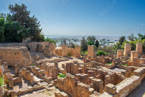 Carthage, great city of antiquity on the north coast of Africa, now a residential suburb of the city of Tunis, Tunisia photo