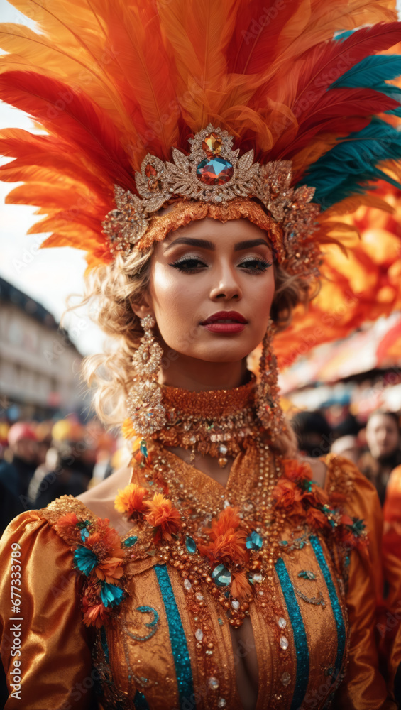 Karneval in Süd-Amerika, generated image