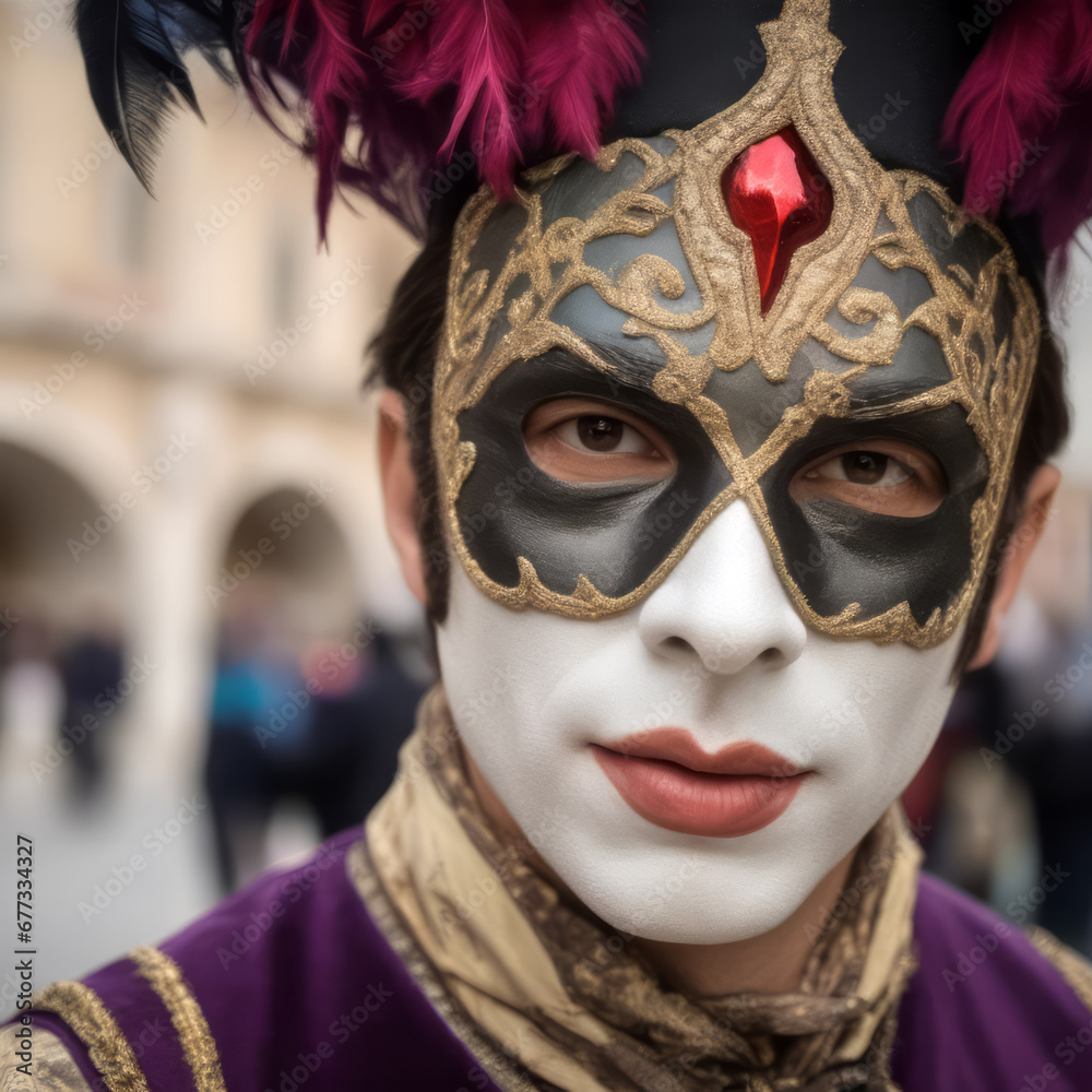 Karneval in Venedig, generated image Karneval in Venedig, generated image