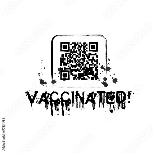 a QR code about vaccination