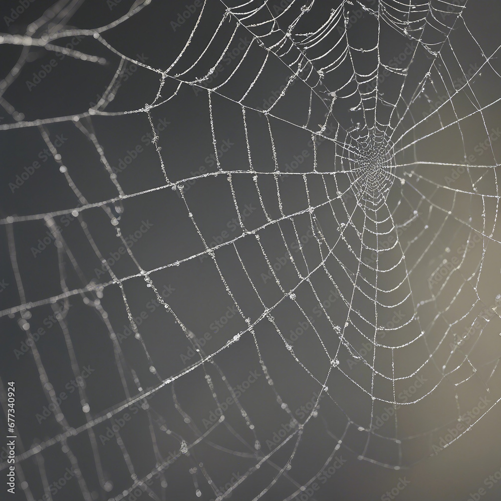 Obraz premium Realistic cobweb