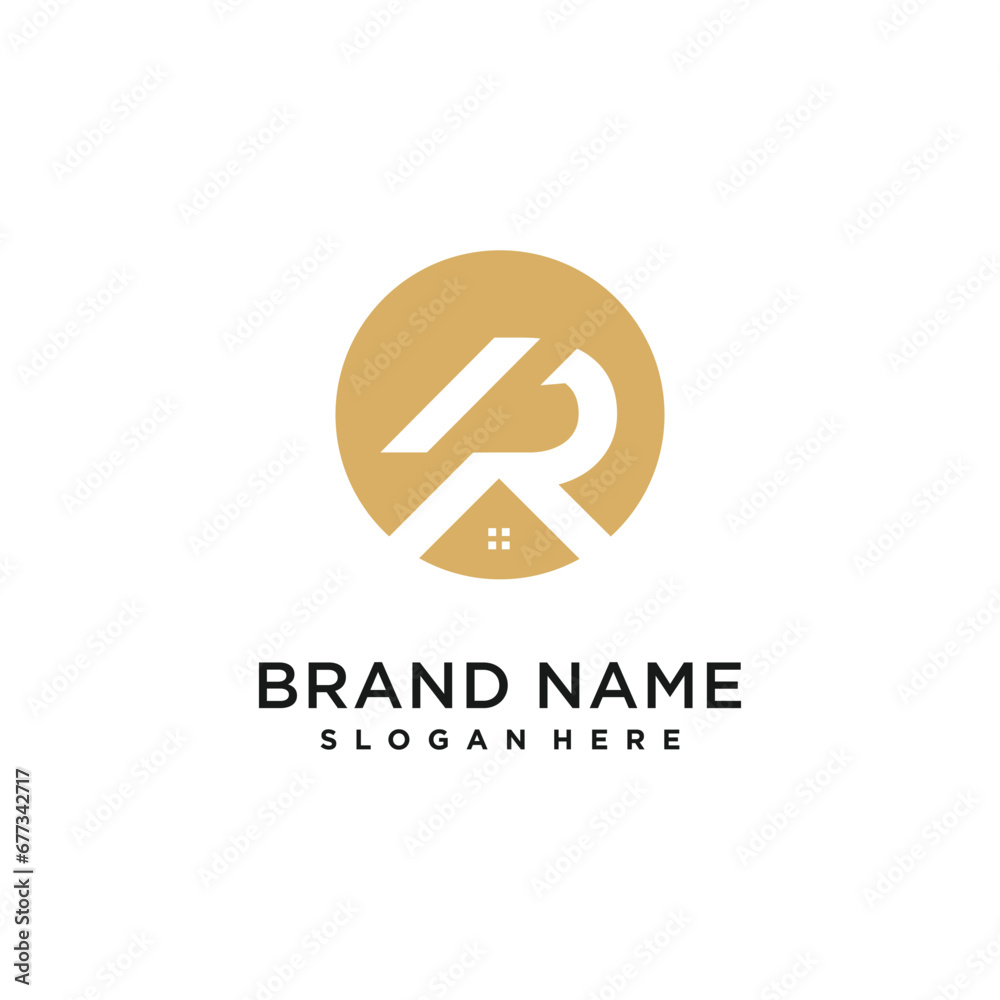R letter design element icon with creative modern concept R letter design element icon with creative modern concept