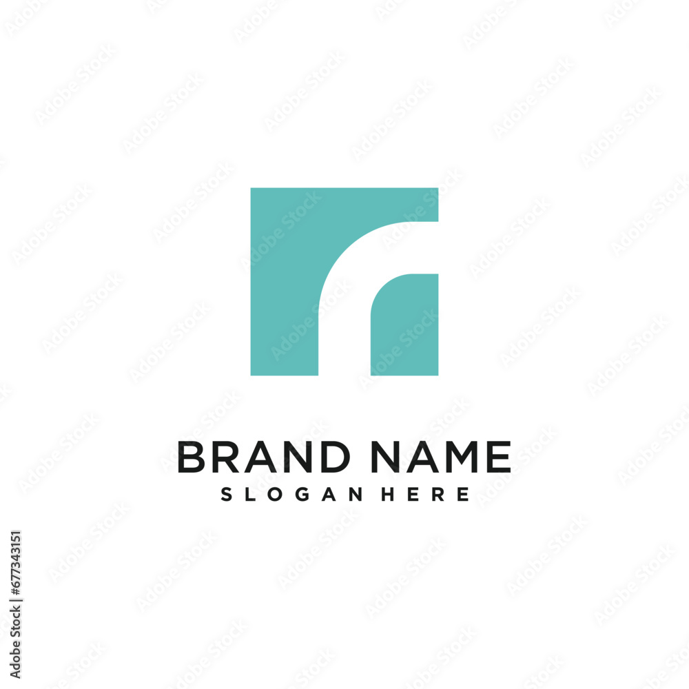 R letter design element icon with creative modern concept R letter design element icon with creative modern concept