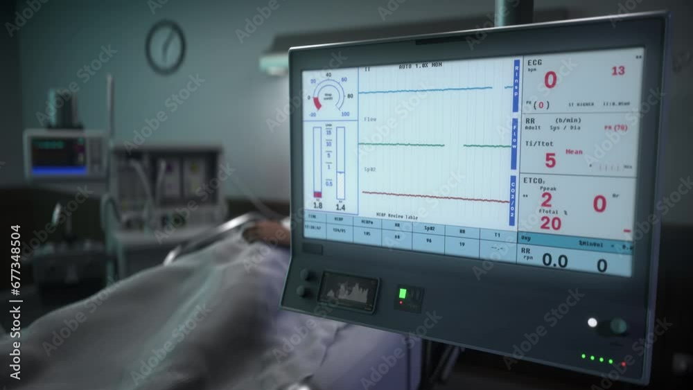 Monitoring patients health to prevent death. Monitoring technology detects rapid decline of patients vital signs and death. Monitoring tech detects falling life signs of a patient. Death at hospital Monitoring patients health to prevent death. Monitoring technology detects rapid decline of patients vital signs and death. Monitoring tech detects falling life signs of a patient. Death at hospital