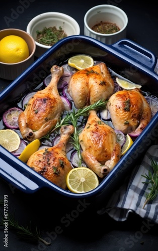 chicken roast with lemon