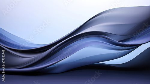  Abstract Blue Wave on Background A Stylish and Sophisticated Graphic Design with a Modern Aesthetics