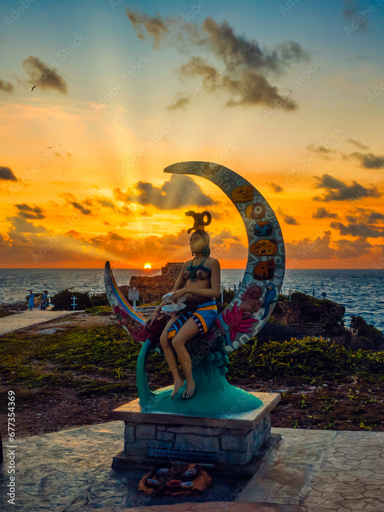 Fototapeta premium Paisaje Isla mujeres Quintana Roo México caribe isla